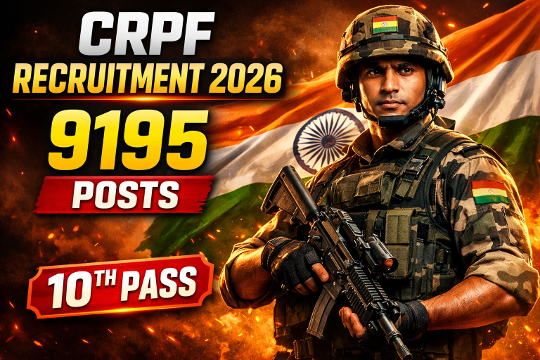 🚨 భారీ నోటిఫికేషన్: CRPF Constable Recruitment – 2026 | Apply Now