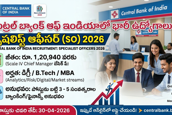 Central Bank of India Recruitment 2026