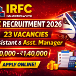 IRFC RECRUITMENT 2026