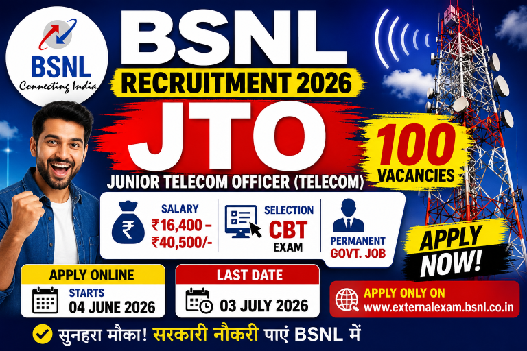 BSNL JTO Recruitment 2026