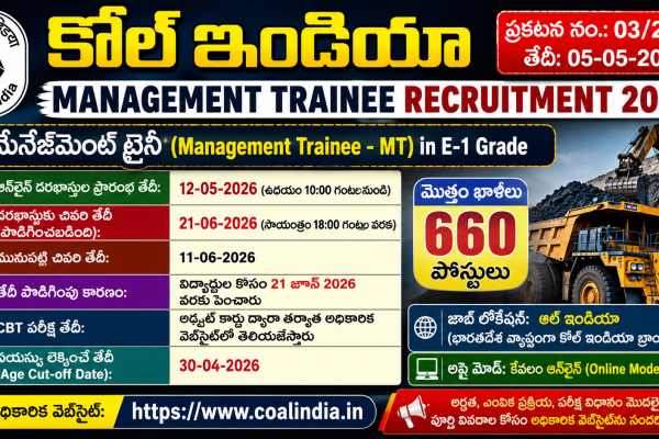 Coal India recruitment 2026