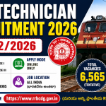 RRB Technician Recruitment 2026
