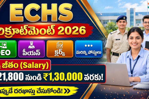 ECHS Recruitment 2026 – 23 Vacancies for DEO Clerk Peon and Other Posts